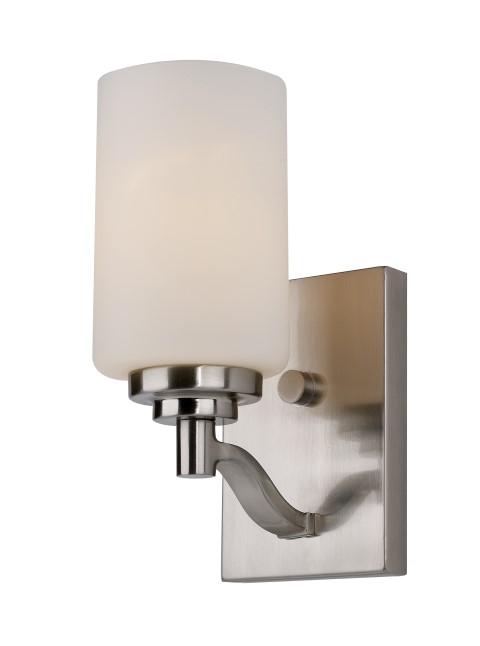 Mod Pod Indoor Glass Drum Armed Sconce